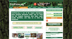 Desktop Screenshot of ecofirms.org